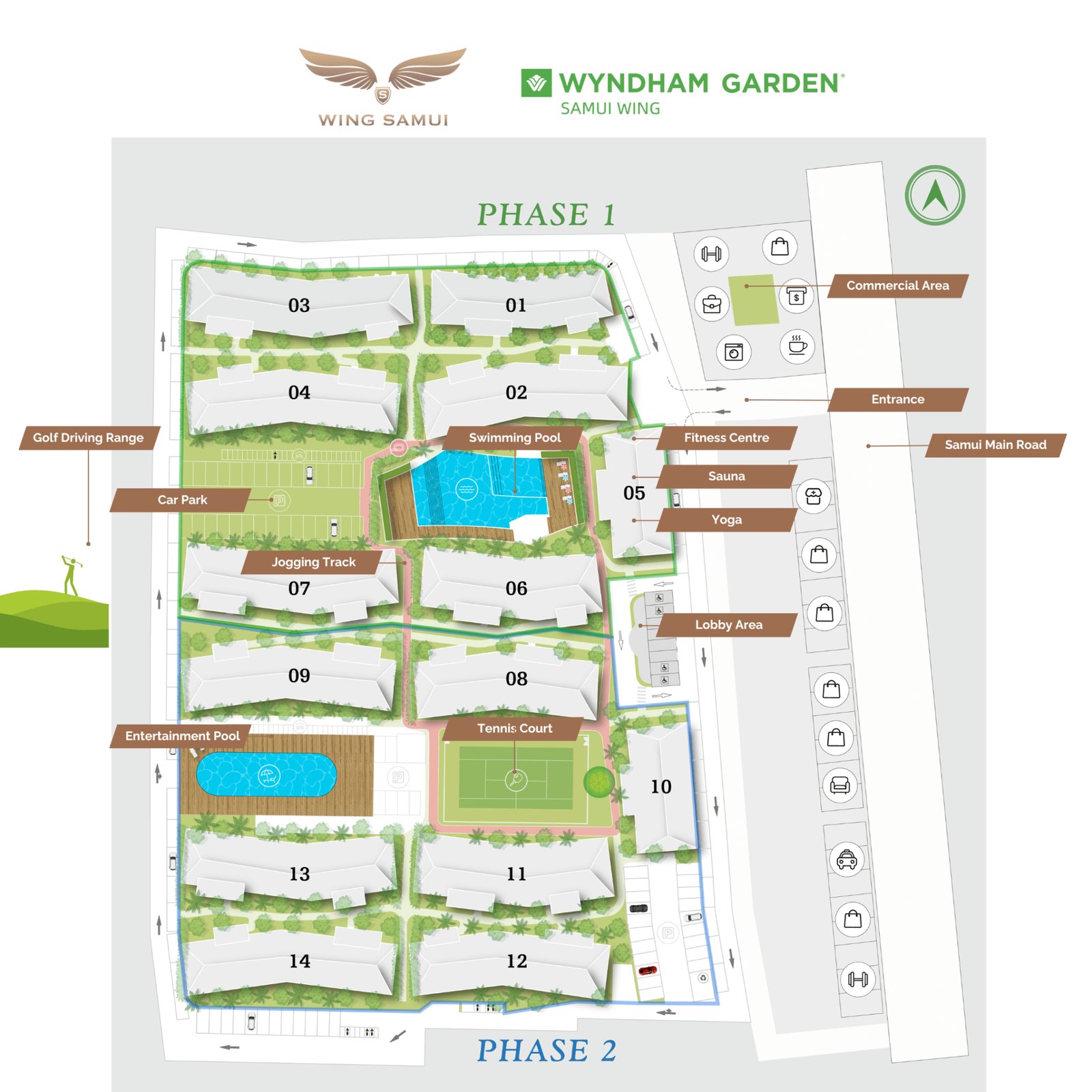 Wing Samui master plan / site plan